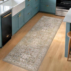 Hazo Haus Moss Green 2x5 Bathroom Rug Runners Non Slip Washable - Image 3
