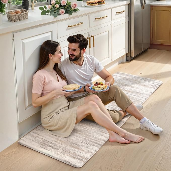 KIMODE Anti Fatigue Mats for Kitchen Floor, Farmhouse Kitchen Runner Rugs - Image 8