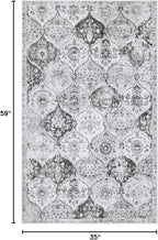 Lahome Moroccan Trellis Washable Small Area Rug, 3x5 Area Rug - Image 3