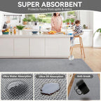 Kitchen Rugs Set of 2, Soft Kitchen Mats - Image 4