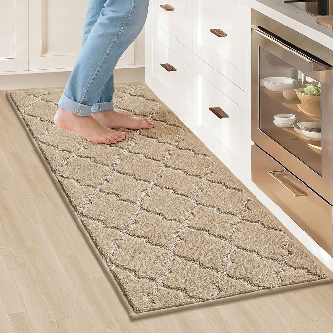 COSY HOMEER Kitchen Rugs 20"x48" Non-Slip Washable Kitchen Mats by COSYHOMEER