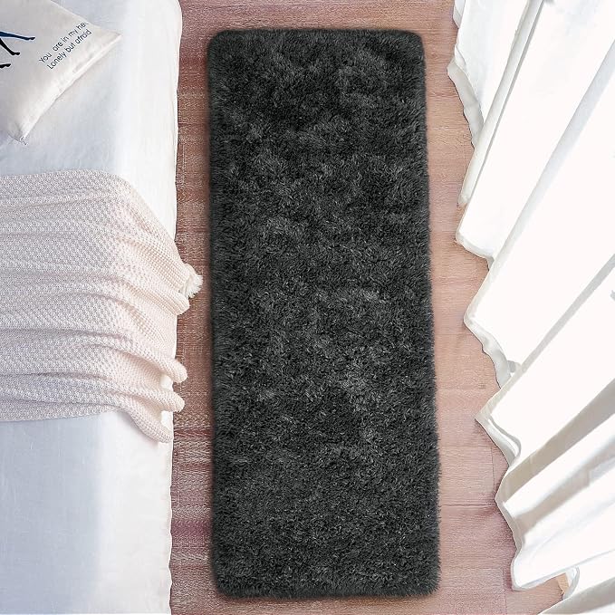Chicrug Soft Runner Rugs for Bedroom Living Room Plush Fluffy Rug 2x8 Feet - Image 5