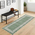 Washable Runner Rug 2x10 Modern Bordered Hallway Runner Rug Non Slip Kitchen by GarveeHome