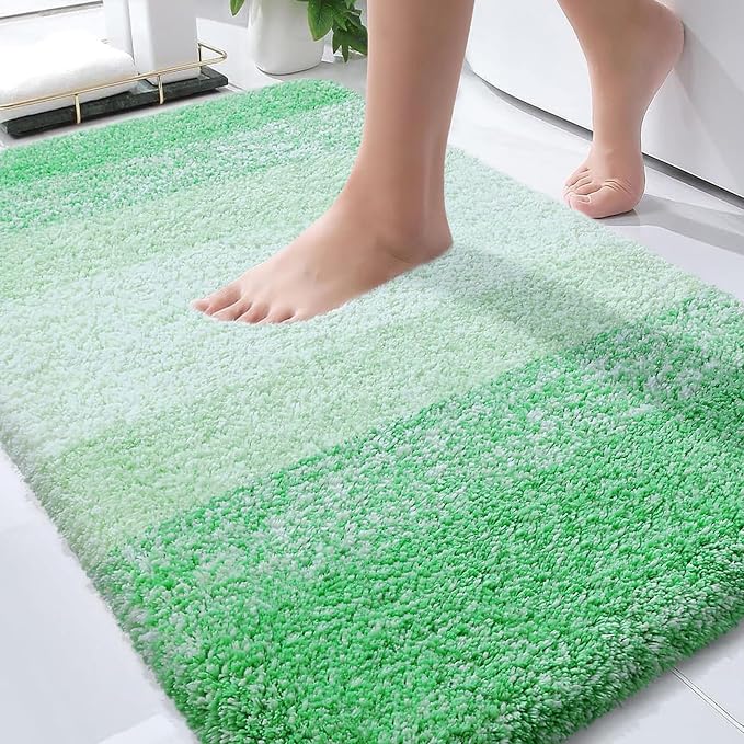 OLANLY Bathroom Rugs Mat 36x24, Extra Soft Absorbent Microfiber Bath Rugs by OLANLY