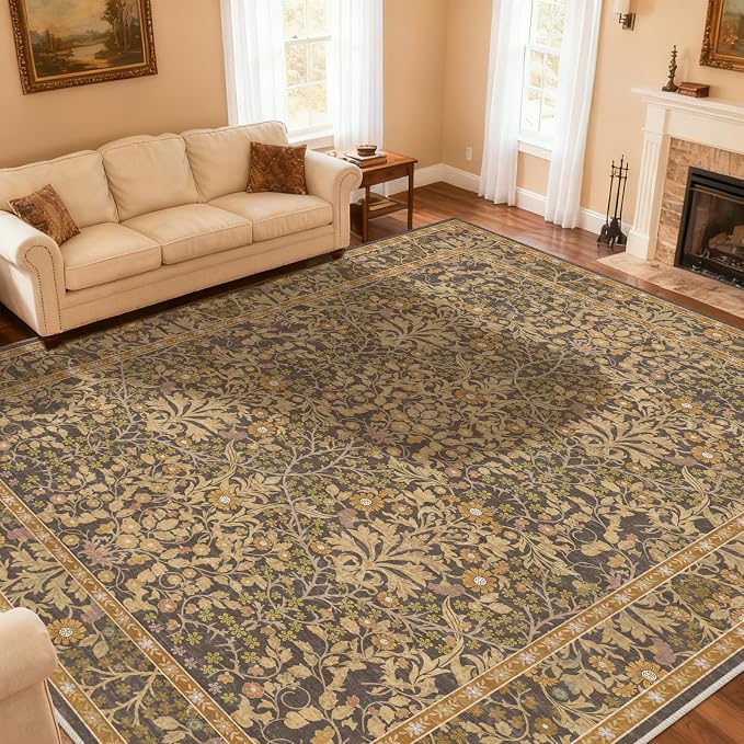 Extra Large 10x14 Area Rug for Living Room, Washable Rugs for Dining Room by Unknown