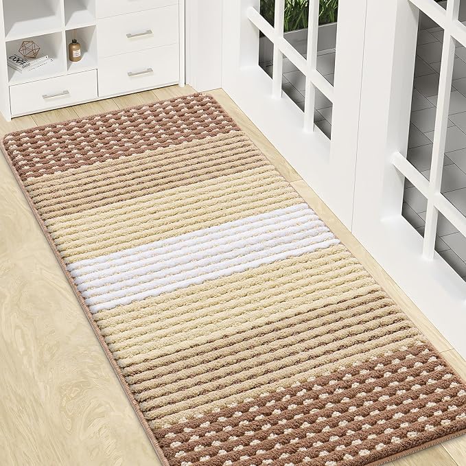 Kitinjoy Indoor Outdoor Door Mat, 47x20 Non-Slip Absorbent Dirt Trapper by Kitinjoy