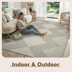 MontVoo-Outdoor Rug Carpet Patio Rug 4x6 ft Polypropylene Indoor Outdoor Rugs - Image 3