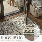 DCX Washable 2x6 Snake Runner Rug, Soft Low Pile Carpet, Kid & Pet Friendly - Image 4