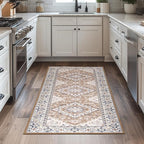 Lessymo 2 x 6 Runner Rug- Machine Washable Area Rugs Boho Faux Wool Low Pile - Image 3