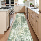 RELEANY Washable Area Rugs 2'x10' Non-Slip Modern Abstract Soft - Image 2