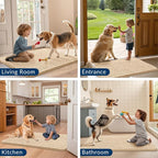 Smiry Dog Door Mat for Muddy Paws 59x35, Absorbent Dirt Trapper, Non-Slip - Image 7