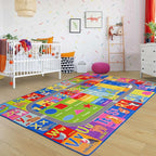Kids Rug for Playroom Classroom, ABC Alphabet Numbers Play Toddlers Rugs - Image 7