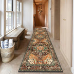 Yamaziot Washable Runner Rug, 3x10 Non-Slip Boho Vintage Hallway Rug - Image 7
