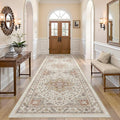 Vintage Hallway Runner Rug 3x10: Large Soft Washable Entryway by COTILED