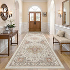 Vintage Hallway Runner Rug 3x12: Large Soft Washable Entryway by COTILED