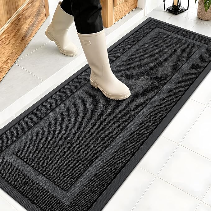 OLANLY Front Door Mat Indoor Outdoor Entrance, Waterproof All-Season, by OLANLY
