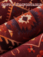 SERISSA Runner Rug for Hallways, Long Boho Rug Vintage Rustic Red Gold Hallway - Image 5