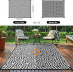 Outdoor Patio Plastic Straw Rug - Image 2