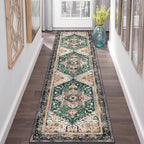 Yamaziot Washable Runner Rug, 2x8 Non-Slip Boho Vintage Hallway Rug Runner by Yamaziot