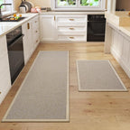 Kitchen Rugs Set of 2, Soft Kitchen Mats by QiCaiJia