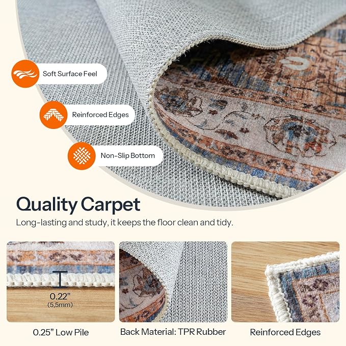 HOOBRO 2 x 3 Area Rugs Washable, Small Rugs - Image 8