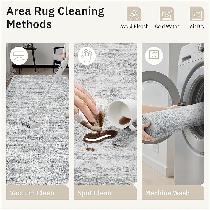 Soalmost Runner Rug 2x5 Washable Non-Slip Kitchen Runner Rugs - Image 9