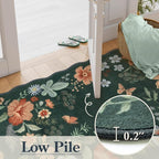 Lahome Floral Small Rug, 2x4 Kitchen Rugs Non Slip Washable Rug Ultra-Thin - Image 5