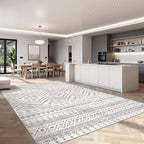 Miukiki 7x9 Area Rug for Living Room Moroccan Washable Rugs Non Slip Indoor - Image 7
