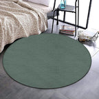 Machine Washable Modern Round Area Rug, Room Sofa Yoga Soft Round Carpet - Image 2