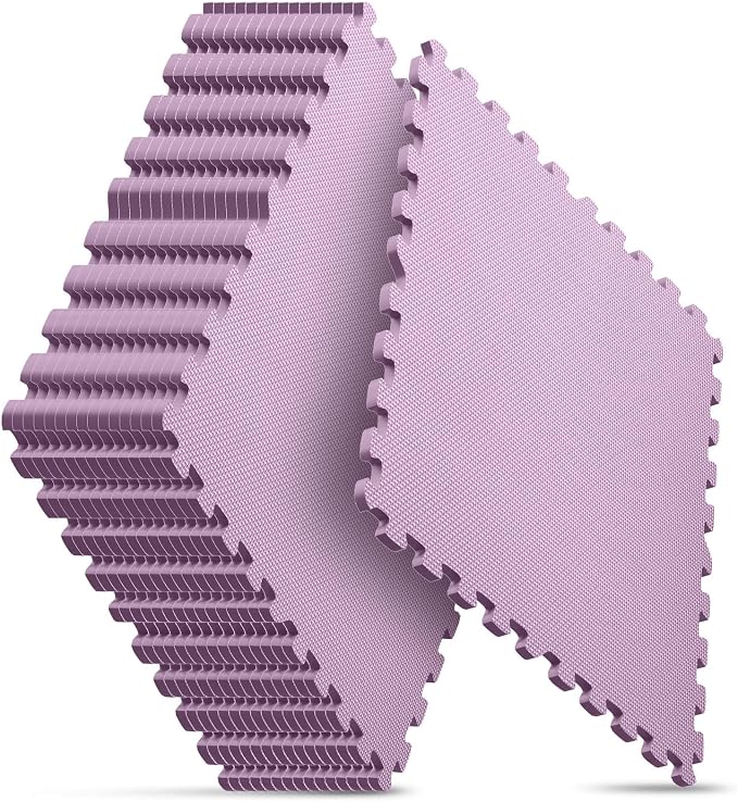 Home Gym Mat, Puzzle Exercise Mat, EVA Interlocking Foam Floor Tiles by NazhuraGoodCompanionAtHome
