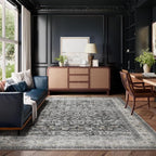 Machine Washable Rugs for Living room: 8x10 bedroom Rug Vintage Boho Area Rug - Image 7