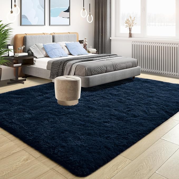 Tepook Soft Fluffy Rugs for Living Room, 5x8 Shaggy Area Rug for Bedroom - Image 2