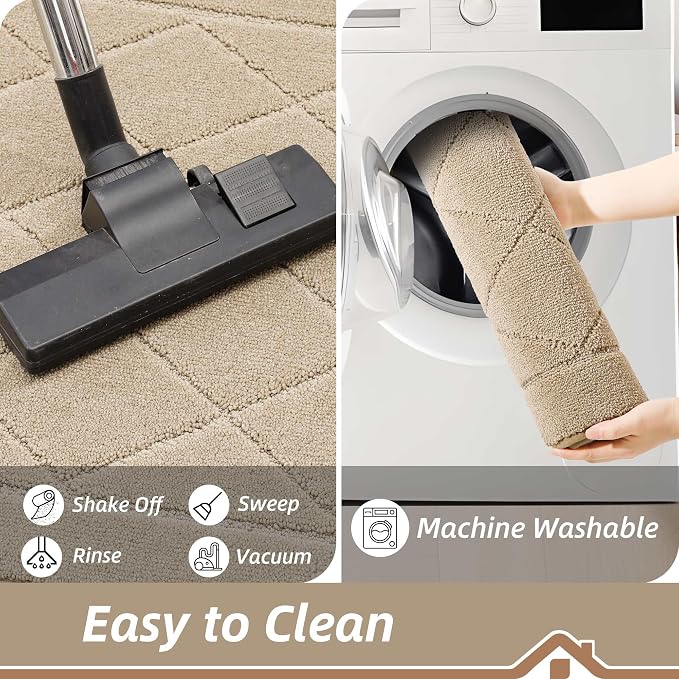 BEQHAUSE Dirt Trapper Door Mat 24" x 36", Doormat Non-Slip Entryway Rugs - Image 6