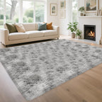 Fluffy 6x9 Grey Rugs for Bedroom Living Room Gray Area Rugs Soft Shag Shaggy by TENNOLA