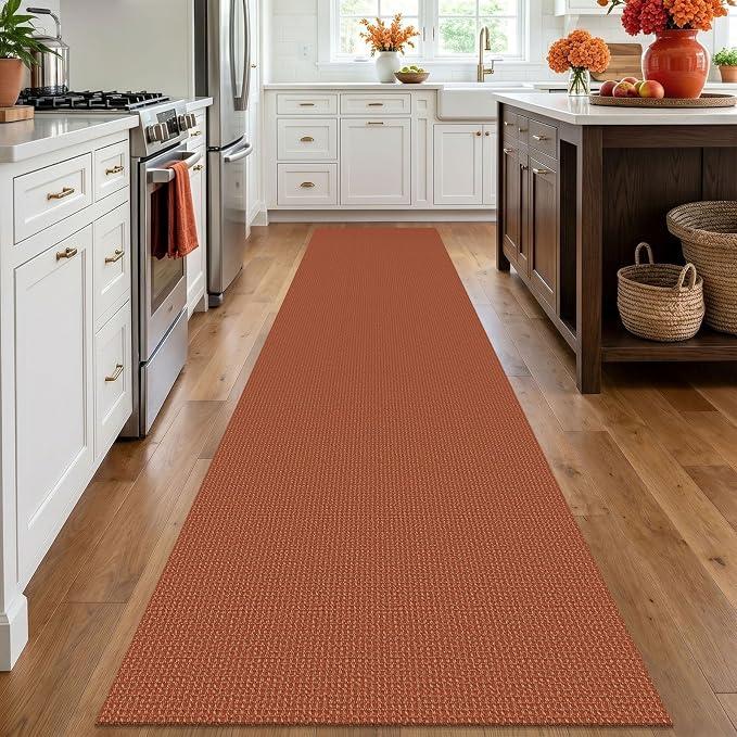IOHOUZE Washable Runner Rug 2.6x12 Non Slip Rubber Backed Extra Long Hallway - Image 2