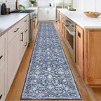 KILOCOCO Hallway Runner 2.6x18 Rug Runner Printed Vintage Floral Washable - Image 4
