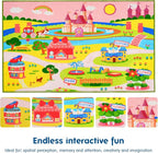 Booooom Jackson Enchanting Kids Pink Castle Rug - Image 6