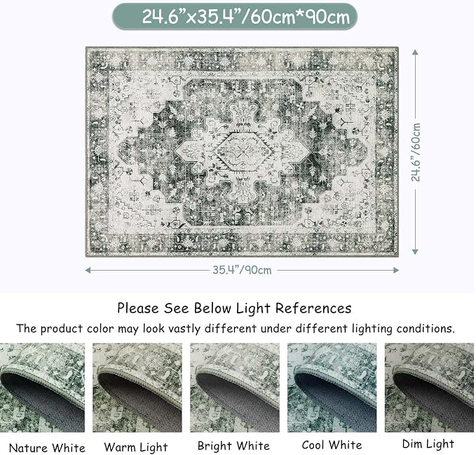 Moynesa Ultra-Thin Washable Area Rug - Image 2