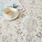 Living Room 4x6 Area Rugs: Vintage Farmhouse Washable Non-Slip Rug - Image 4