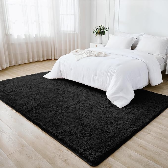 Litanika 6x9 Shag Area Rug for Living Room Bedroom, Non-Shedding Modern Indoor - Image 3