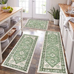 HEBE Boho Kitchen Rug Sets 3 Piece by HEBE