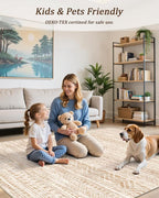 3x5 Washable Rug Moroccan Small Entryway Rug Non Slip Indoor Floor Carpet - Image 6
