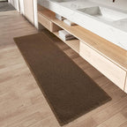 Upgraded Waffle Runner Rug Super Absorbent Non Slip Bath Mats by AMOAMI