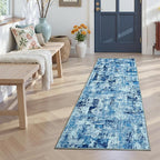 Toneed 2x6 Washable Runner Rug, Modern Abstract Hallway Runner by Toneed