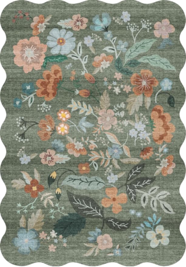 Washable 2'6x12 Hallway Runner Rug: Soft Entryway Kitchen Floral Runners Non - Image 9