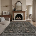 DCX Black 8x10 Rug, Kid & Pet Friendly by DCXWashableRug