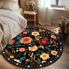 RELEANY Floral 6ft Area Rugs Washable Print Boho Cute Carpet Non Slip Flower - Image 2