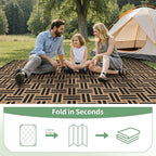 GENIMO Outdoor Rug for Patio Clearance, Lightweight Waterproof RV Camping Mat - Image 6