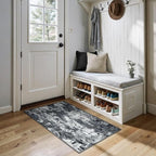 RELEANY Washable Area Rugs 2'x4' Non-Slip Modern Abstract Soft by RELEANY