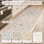 KIMODE Comfort Kitchen Mats Cushioned Anti Fatigue, Boho Floral Kitchen Rugs - Image 7
